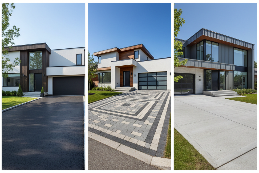 asphalte pavé uni ou béton