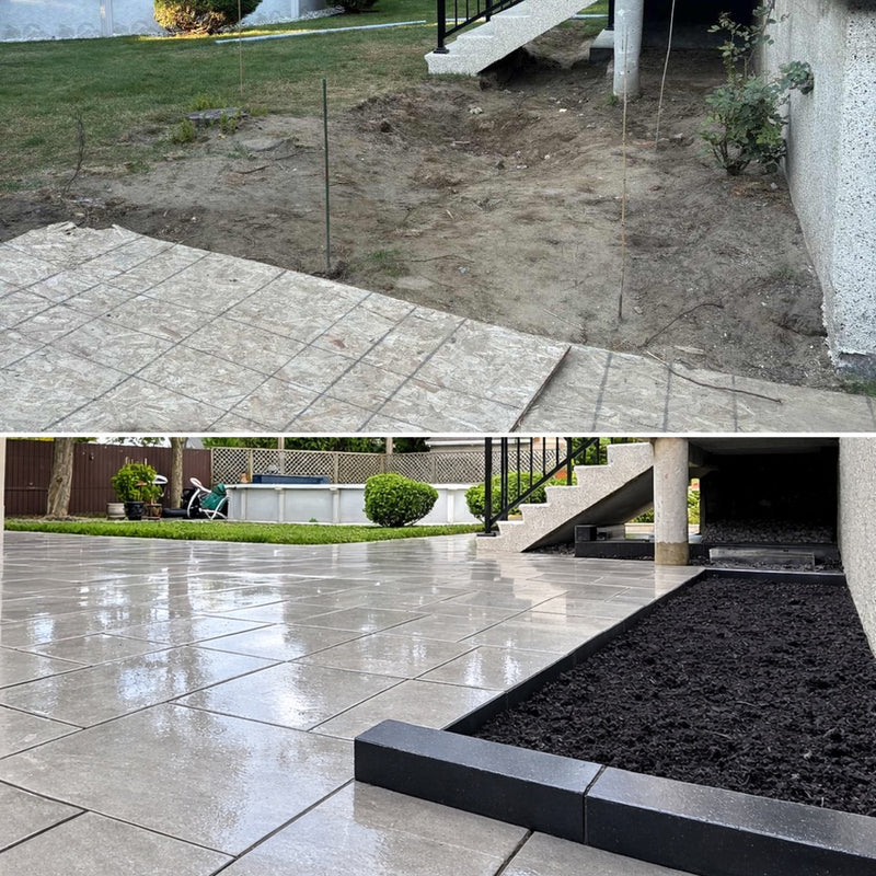 patio en pavé uni