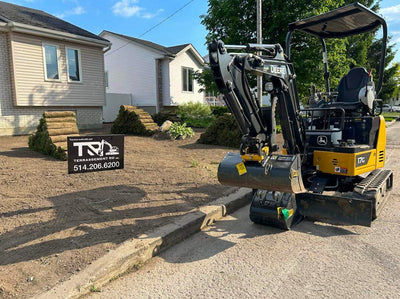 préparation de terrain pour installation de gazon