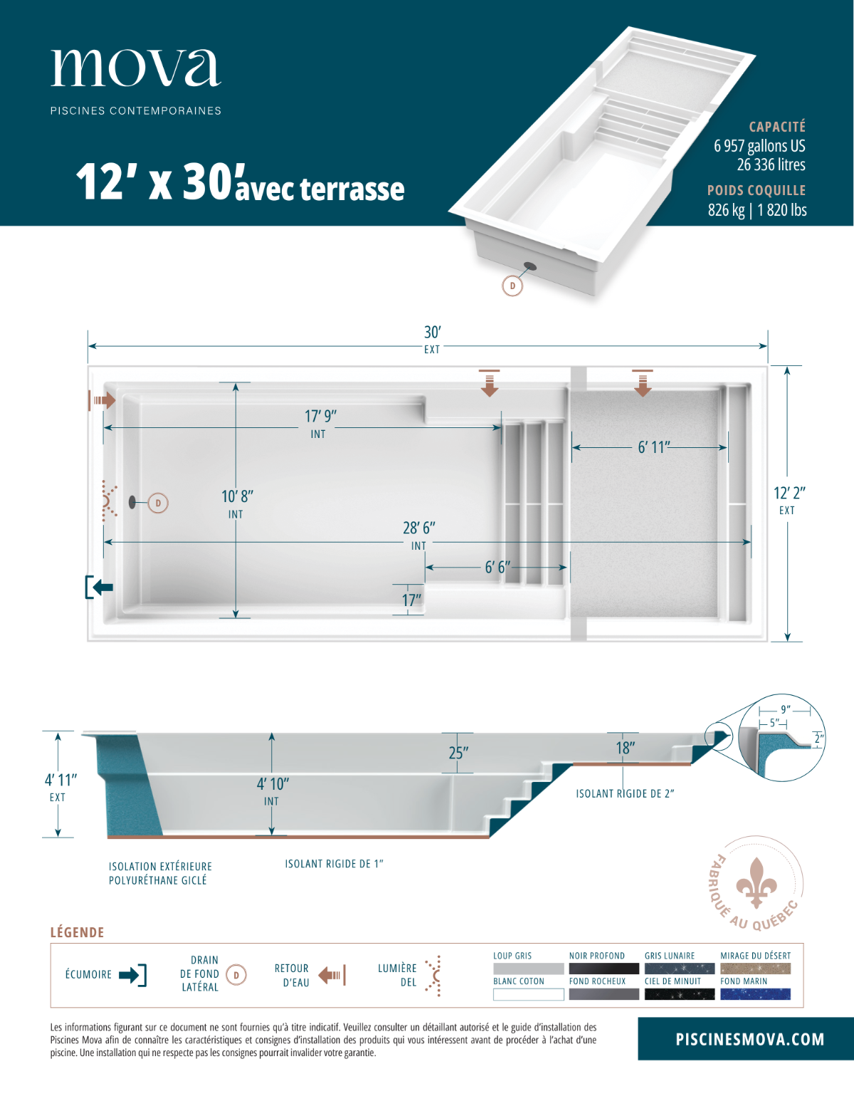 Fiche Technique 12x30