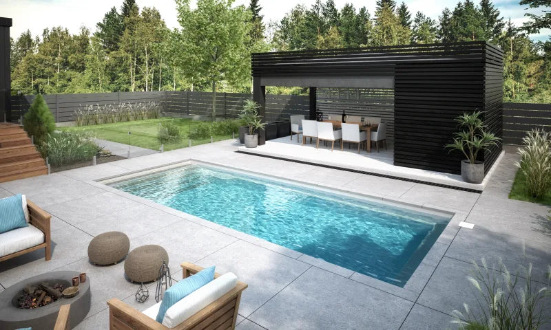 Piscine creusée 11x25