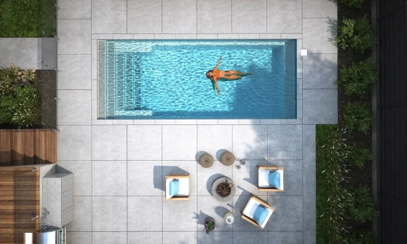 Piscine creusée 11x25