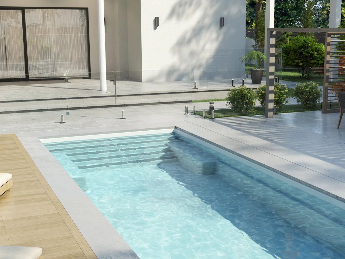 Piscine creusée en fibre de verre