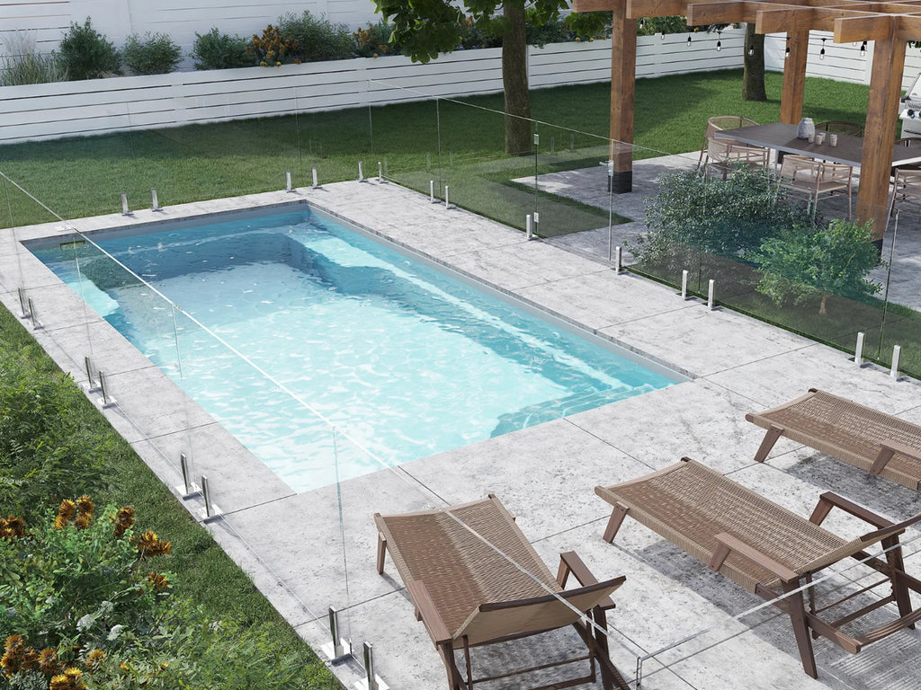 Piscine inclinée 12x24