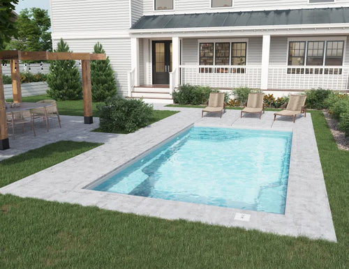 Piscine inclinée 12x24