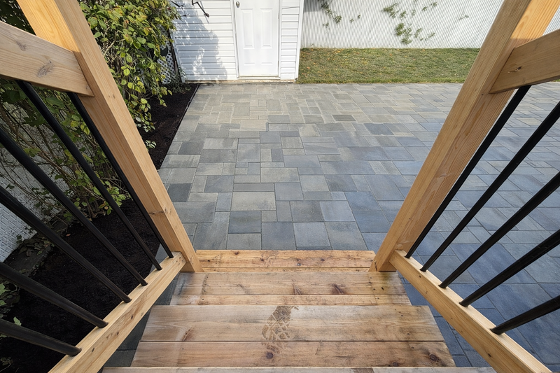 patio en pavé uni Blainville